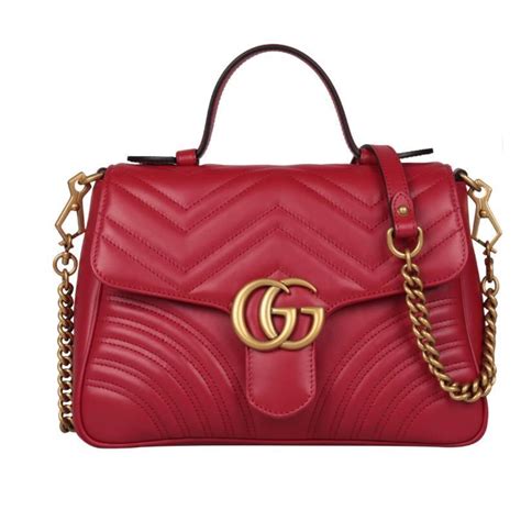 gucci dark red bag